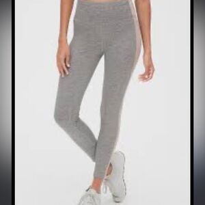 GapFit High Rise Side-Stripe 7/8 Leggings in Brushed Tech Jersey